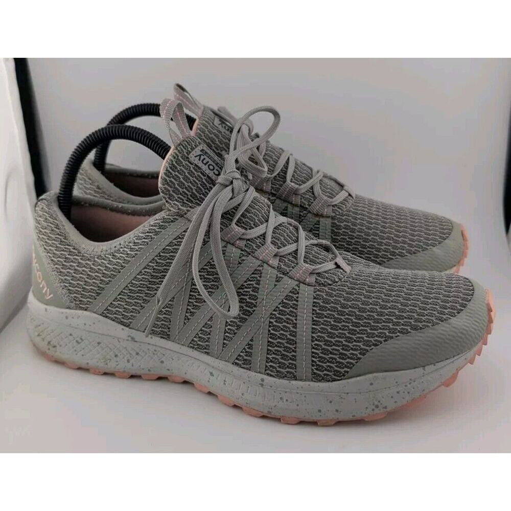 Saucony Women's Size 11 Grey And Light Pink Sneakers Gray Shoes S30043-1 (11)